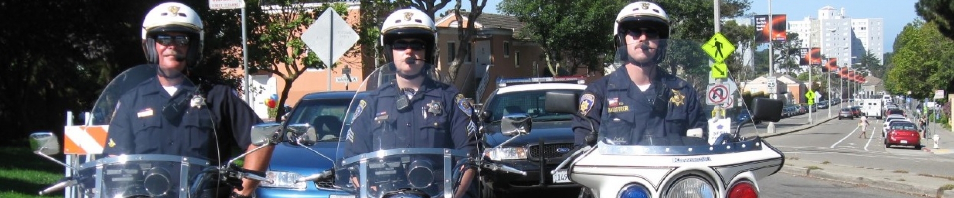 UPD Motor Officers at 19th and Holloway Avenues