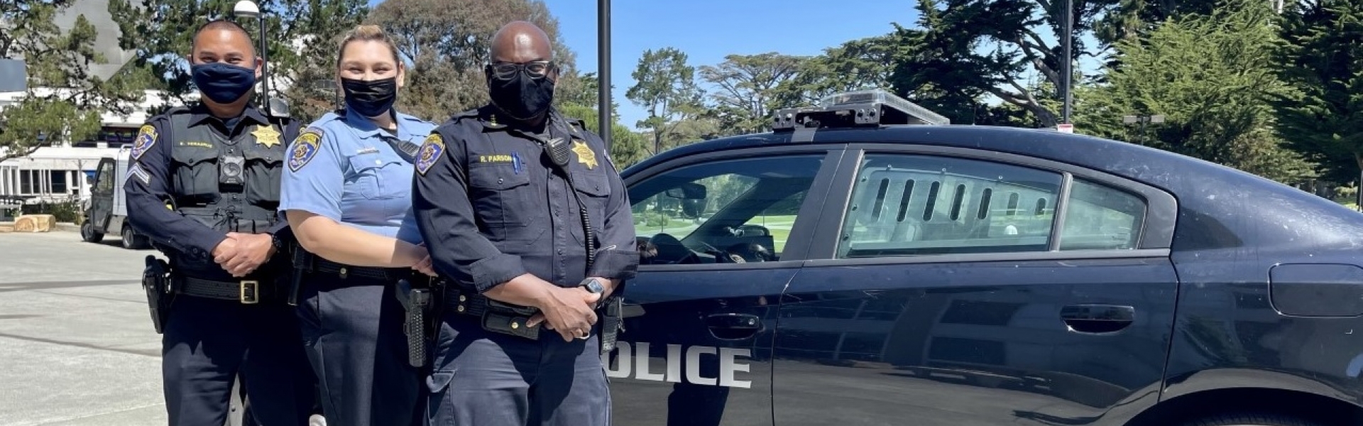 UPD personnel with Dodge Charger